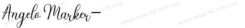 Angelo Marker字体转换